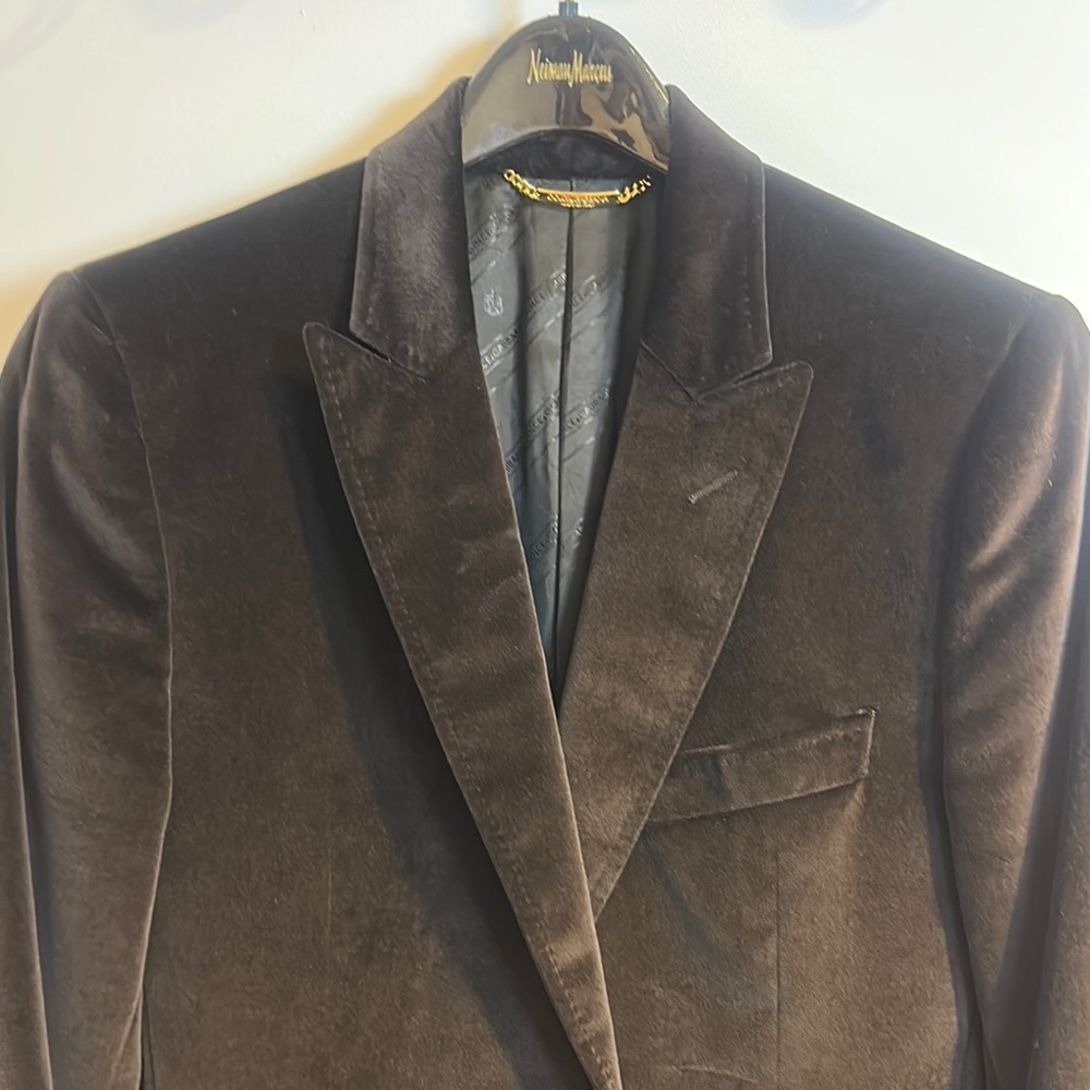 Dolce & Gabbana Men’s Brown Velvet Blazer